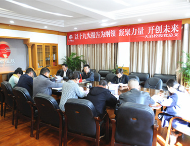 凝聚力量 開創(chuàng)未來 集團(tuán)黨總支組織學(xué)習(xí)十九大報(bào)告精神