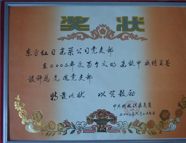 2002年度先進黨支部