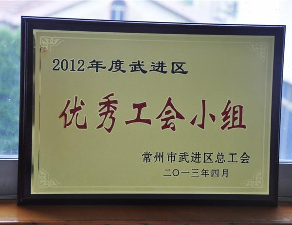 2012年優(yōu)秀工會小組