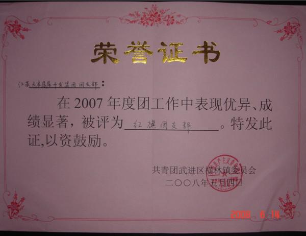 2007年紅旗團支部